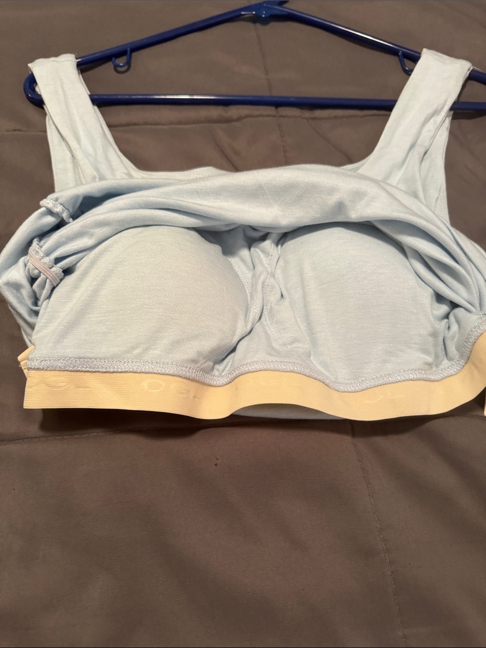 OGL Women's Light Blue Scoop Neck Brami Tank Top - Picture 6 of 6